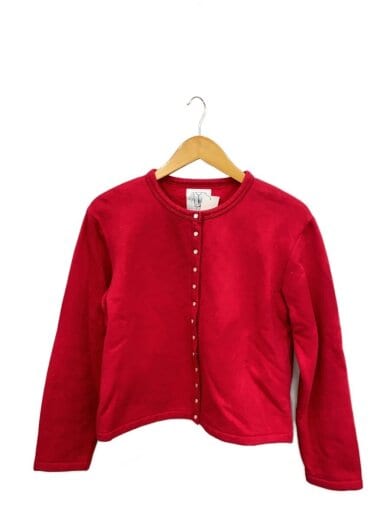 商品画像：カーディガン(薄手)/2/コットン/RED/0267m001 1