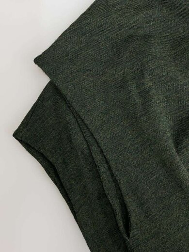 商品画像：ニット・セーター(薄手)/38/ウール/KHK/無地/13225451 5