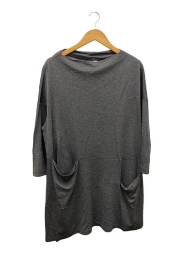 商品画像：長袖ワンピース/38/レーヨン/GRY/無地/09225120 1