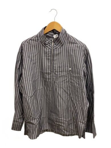 商品画像：半袖シャツ/2/コットン/GRY/ストライプ/09s23ss177s 1