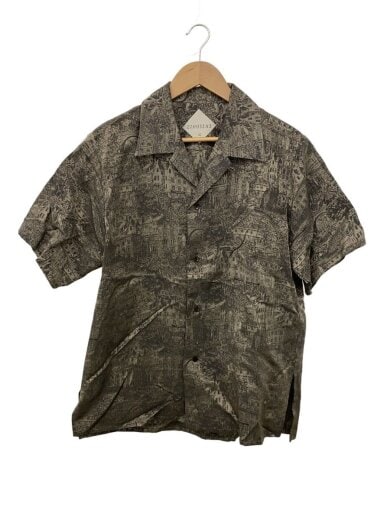 商品画像：半袖シャツ/--/レーヨン/BEG/総柄 1