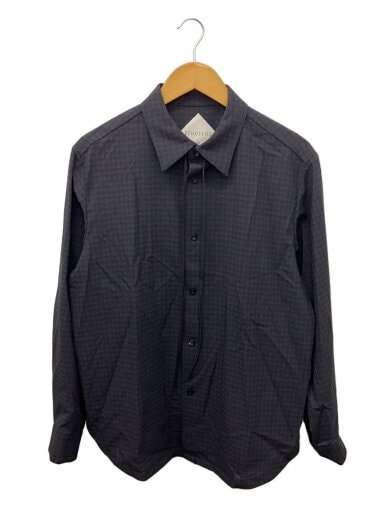 商品画像：Houndstooth shirt/--/ウール/NVY/2E123-22/ 1