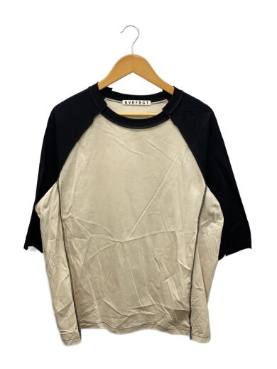 商品画像：ORGANIC COTTON INSIDE OUT PANEL 3/4 SLEEVE RINGER T/NF231T03 1