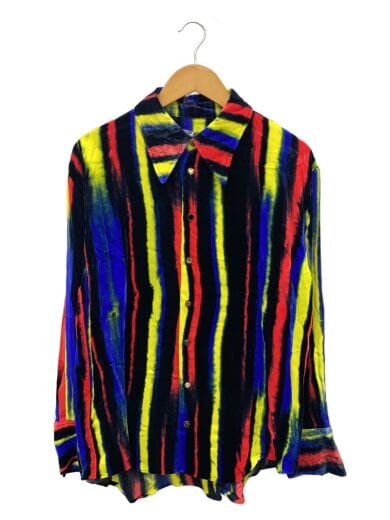 商品画像：CHUSEN-DYE VELVET SHIRT/長袖シャツ/2/リネン/マルチカラー/LL-TO-4125 1