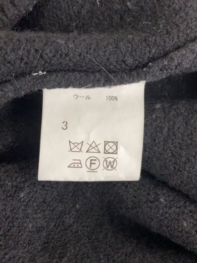 商品画像：ニット・セーター(厚手)/3/ウール/BLK 4