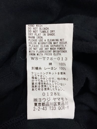 商品画像：Tシャツ/3/コットン/BLK/WS-T78-013 4