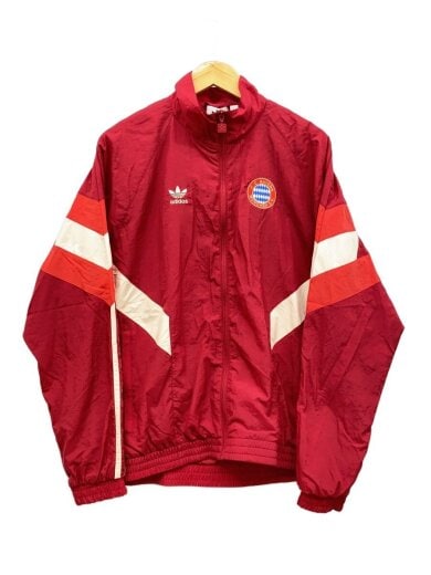 商品画像：ナイロンジャケット/L/ポリエステル/RED/無地 1