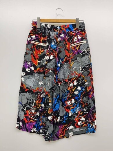 商品画像：24SS/ゴーストプリント/クロップドパンツ/42/レーヨン/マルチカラー/総柄/KL837 2