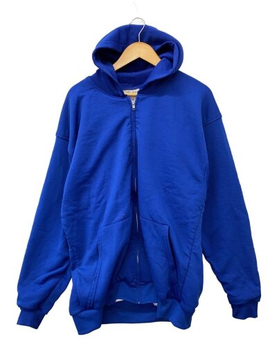 商品画像：裏サーマル/ジップパーカー/XXL/ポリエステル/BLU 1