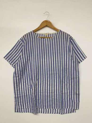 商品画像：Tシャツ/M/ポリエステル/BLU/ストライプ 1