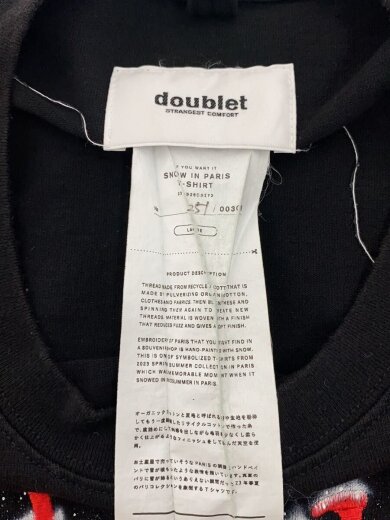 商品画像：Tシャツ/L/コットン/BLK 4