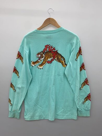 商品画像：長袖Tシャツ/M/コットン/BLU/無地 2