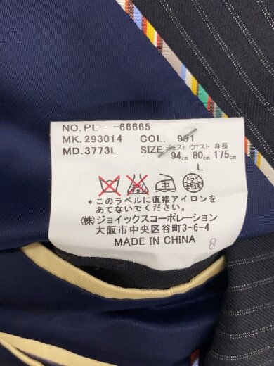 商品画像：セットアップ/--/ウール/BLK/ストライプ 8