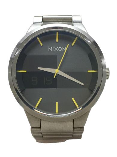 画像：NIXONクォーツ腕時計/アナログ/ステンレス/BLK/SLV1