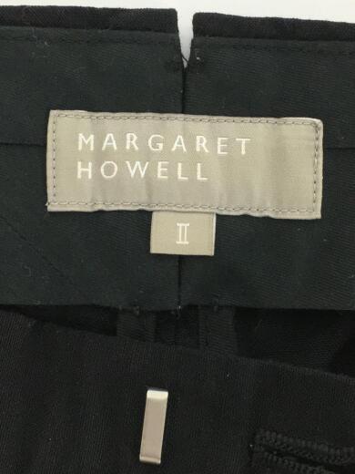 画像：MARGARET HOWELLボトム/2/ウール/BLK/無地/578-1425044