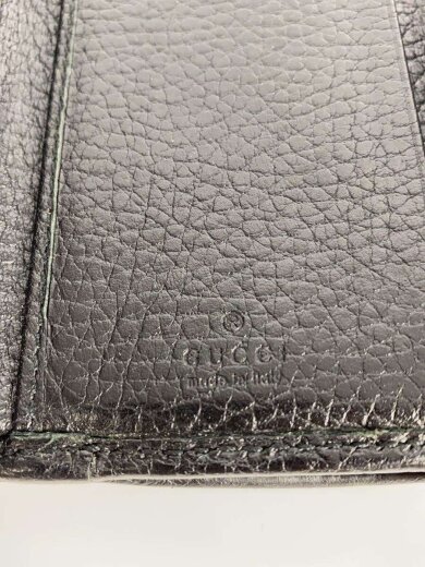 商品画像：3つ折り財布_GGマーモント/レザー/BLK/無地/レディース 3