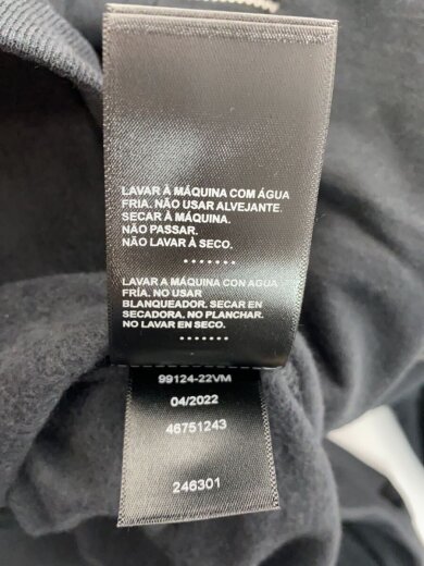 商品画像：ジップパーカー/XL/コットン/BLK/99124-22VM 7