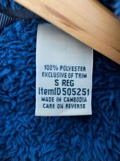 商品画像：フリースジャケット/--/ポリエステル/BLU/無地/505251 4