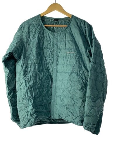 商品画像：スペリオダウン ラウンドネックジャケット MENS/L/ナイロン/GRN 1