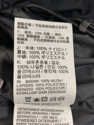 商品画像：ダウンジャケット/L/ナイロン/BLK/無地/FV8911-010/Lunar Lake 5