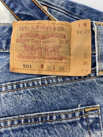 商品画像：ストレートパンツ/32/デニム/IDG/501/90s/USA製/ボタン裏553 4