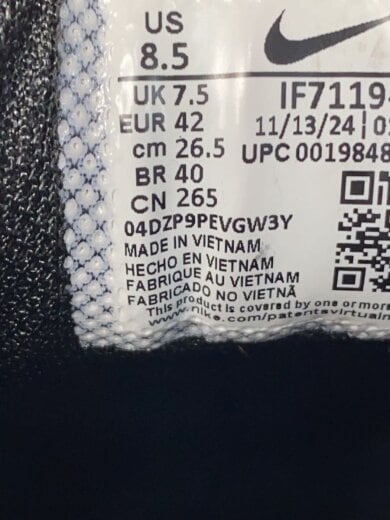 商品画像：ローカットスニーカー/26.5cm/BLK/IF7119-001// 5