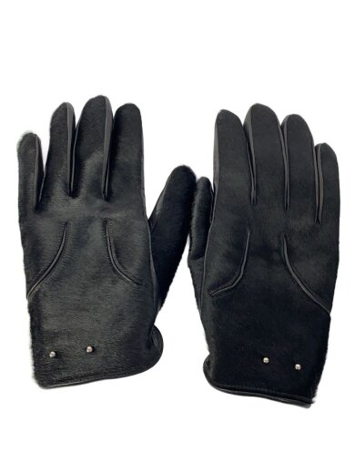 商品画像：手袋/レザー/ハラコ/BLK/メンズ 1