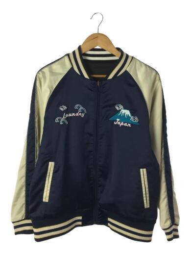 画像：LAUNDRYスカジャン/M/ポリエステル/NVY/293-210011