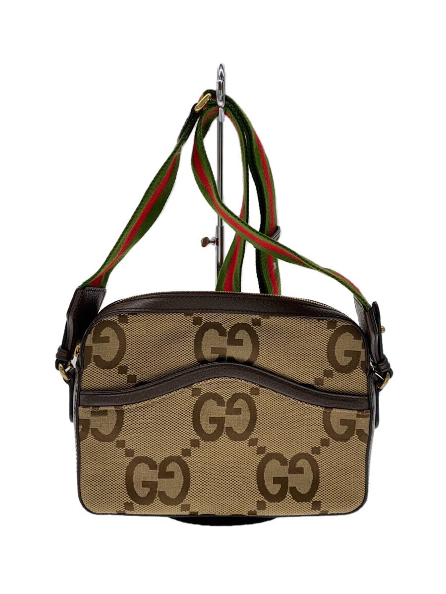 GUCCI / ショルダーバッグ_ジャンボGGキャンバス/キャンバス/BEG/総柄