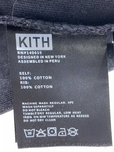 商品画像：Tシャツ/S/コットン/BLK/KH030054 4