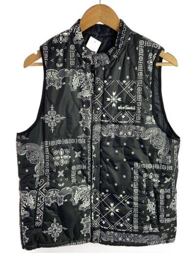 商品画像：ベスト/--/ポリエステル/BLK/ペーズリー/WT17102N-P 1