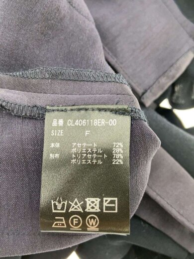 商品画像：長袖ブラウス/FREE/--/NVY/無地/CL406118ER-00 4