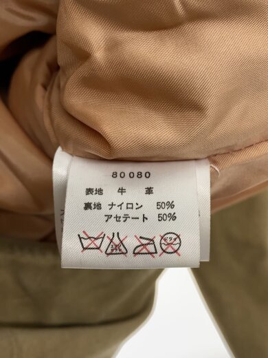 商品画像：ジャケット/S/牛革/BEG/無地/80080 4