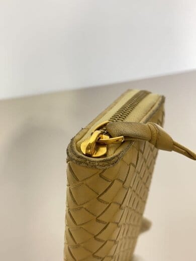 商品画像：長財布/レザー/BEG/無地/レディース 8