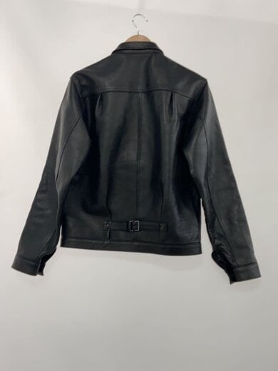 商品画像：レザージャケット・ブルゾン/L/馬革/BLK/無地 2