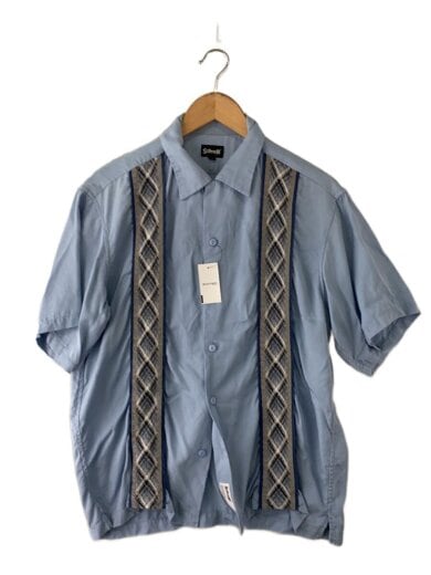 商品画像：LINE 2TONE SS SHIRT/M/コットン/BLU/782-3123014// 1