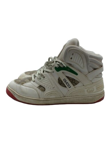 商品画像：ハイカットスニーカー/US8/WHT/PVC/673077/BASKET SNEAKER/使用感有 1