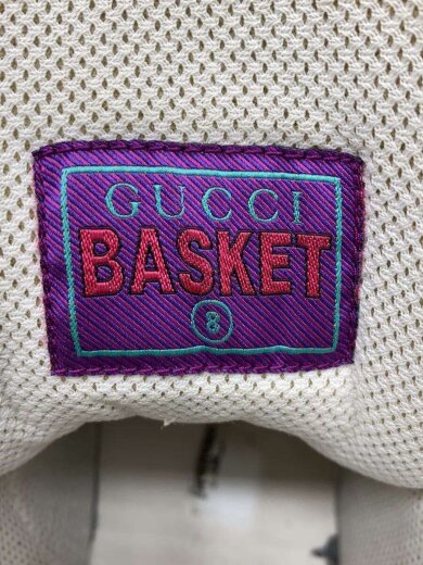 商品画像：ハイカットスニーカー/US8/WHT/PVC/673077/BASKET SNEAKER/使用感有 5