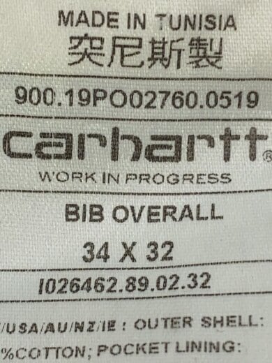 商品画像：オーバーオール/34/コットン/BLK/無地/BIB OVERALL 5