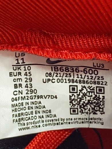 商品画像：ローカットスニーカー/29cm/RED/IB6836-600 6