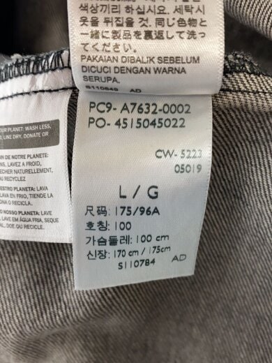 商品画像：Gジャン/L/コットン/BLK/PC9-A7632-0002 5