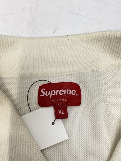 商品画像：ポロシャツ/XL/コットン/WHT/ストライプ// 3