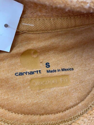 画像：Carharttパーカー/S/コットン/CML/無地/K2883