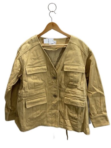 商品画像：ジャケット/FREE/コットン/YLW/無地/CA8A011// 1