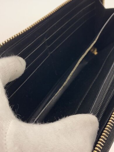 商品画像：長財布/エナメル/BLK/無地/レディース 6