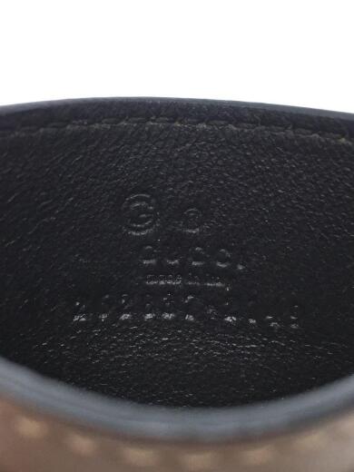 画像：GUCCIカードケース_マイクログッチシマ/レザー/ブラウン/総柄/GGスプリーム/名刺入れ3