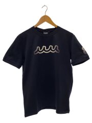 Tシャツ/M/コットン/NVY/MMKW-434609 HALFTONE WAVE