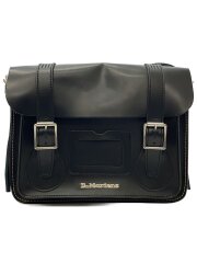 ショルダーバッグ/レザー/BLK/11インチ/サッチェルバッグ