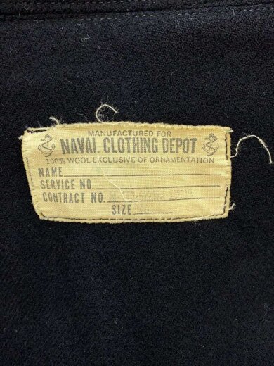商品画像：長袖シャツ/40/ウール/BLK/40s～50s/NAVAL CLOTHING DEPOT 3