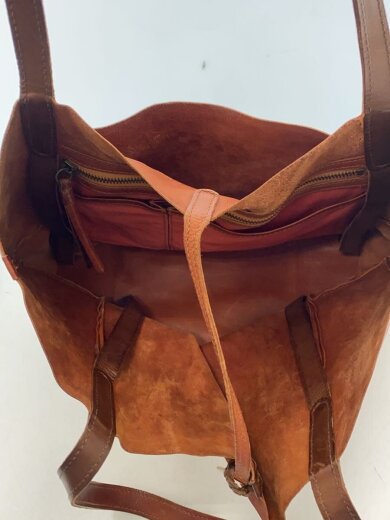 商品画像：トートバッグ/レザー/BRW/ヨゴレ 6